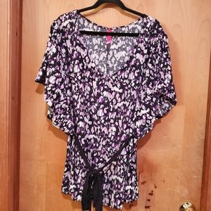🔴 NWT - Pure Energy Flutter Sleeve Tank/Blouse - 3x